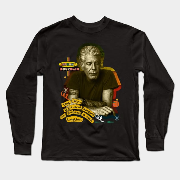 anthony bourdain Long Sleeve T-Shirt by Luna Lovers